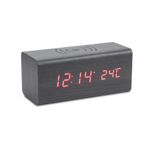 Desk clock with wireless charger CORNELL
