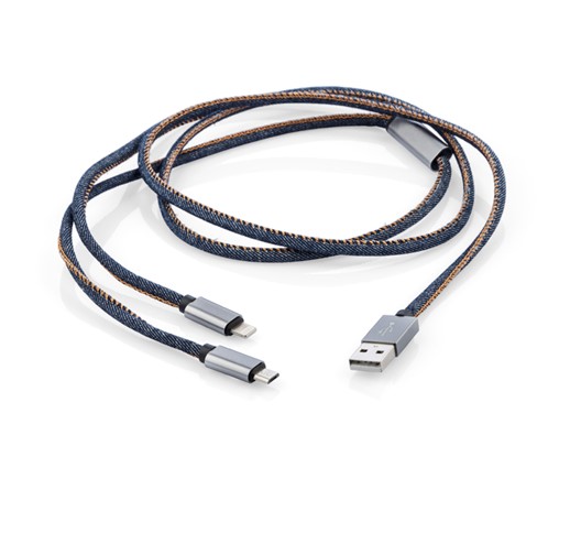 USB cable 2 in 1 JEANS