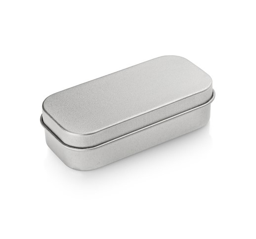 Small tin box for bigger USB flash drives (with inset)
