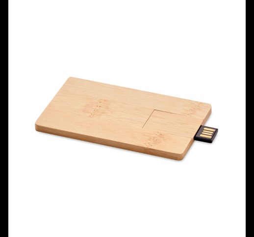 CREDITCARD PLUS - 16GB bamboo casing USB