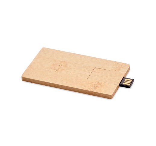 CREDITCARD PLUS - 16GB bambusovo ohišje USB