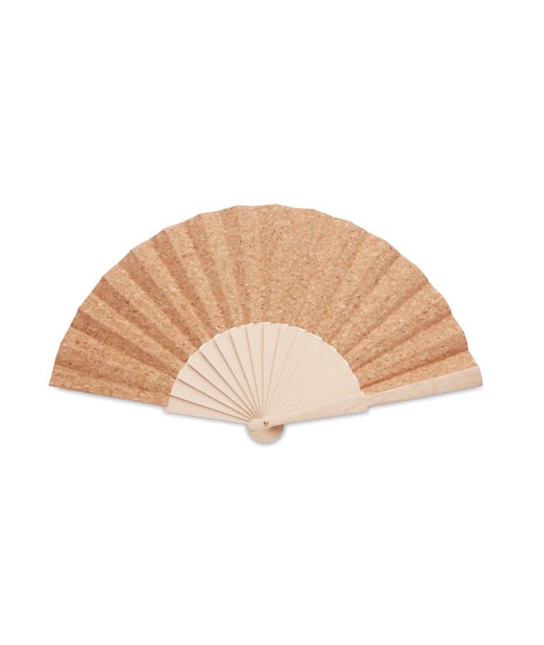 FANNY CORK - Wood hand fan with cork fabric