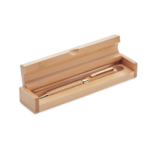 ETNA - Kemični svinčnik iz bambusa v škatli