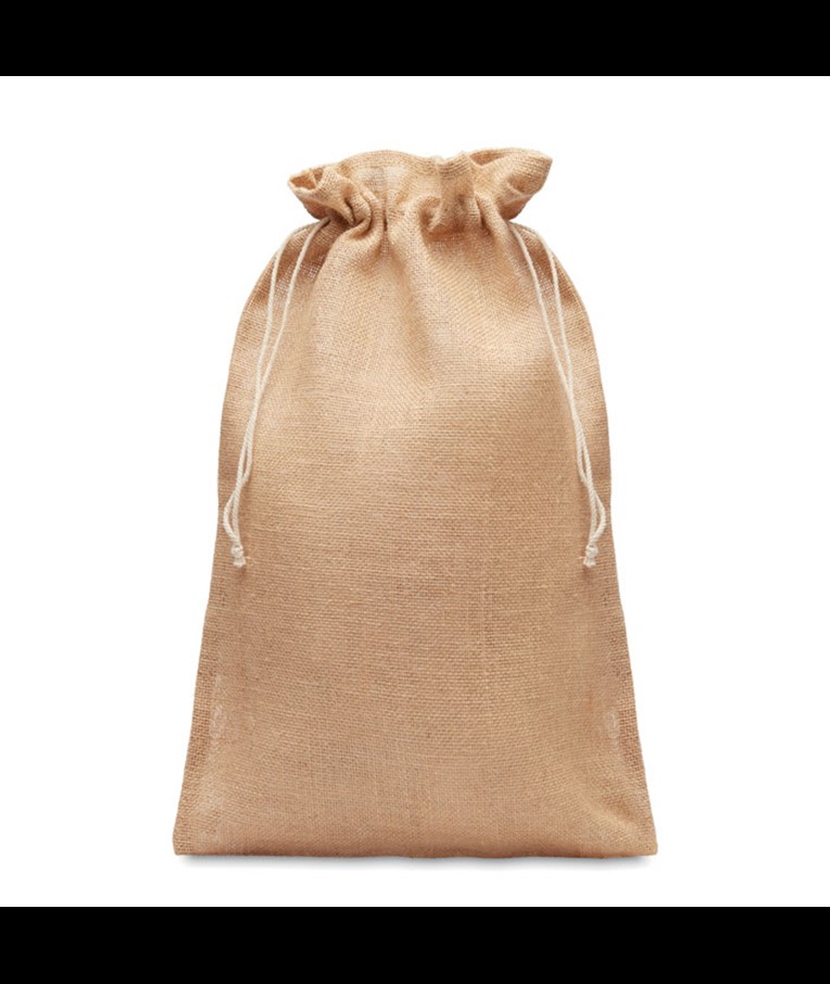 JUTE LARGE - Large jute gift bag 30x47 cm