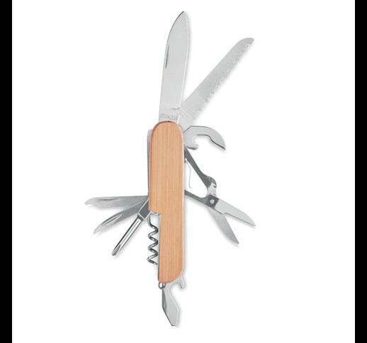 LUCY LUX - Multi tool pocket knife bamboo