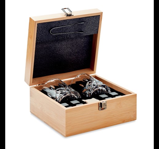 INVERNESS - Whisky set in bamboo box