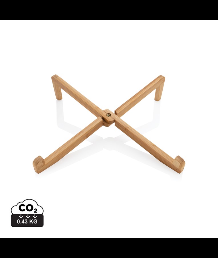 Bamboo portable laptop stand