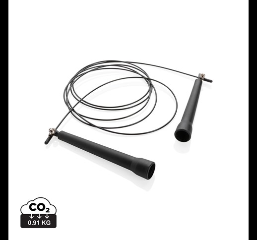 Adjustable jump rope in pouch