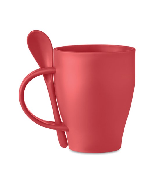 FRIDAY - Reusable mug with spoon 300 ml