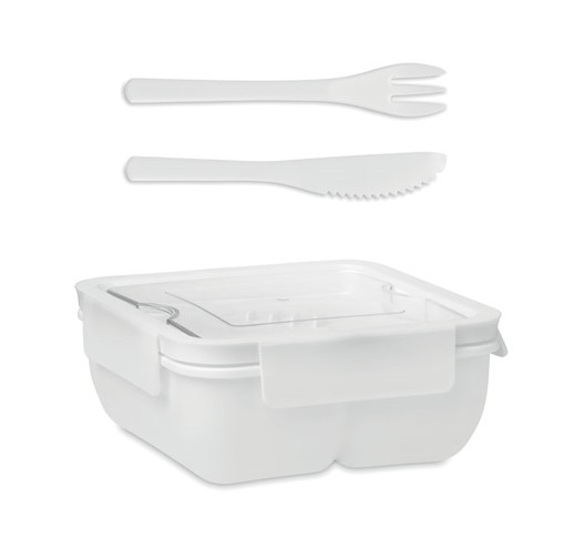 SATURDAY - Lunch box with cutlery 600ml