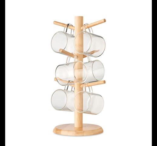BOROCUPS - Bamboo cup set holder