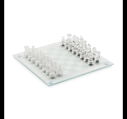 SCAGLASS - Glass chess set board game