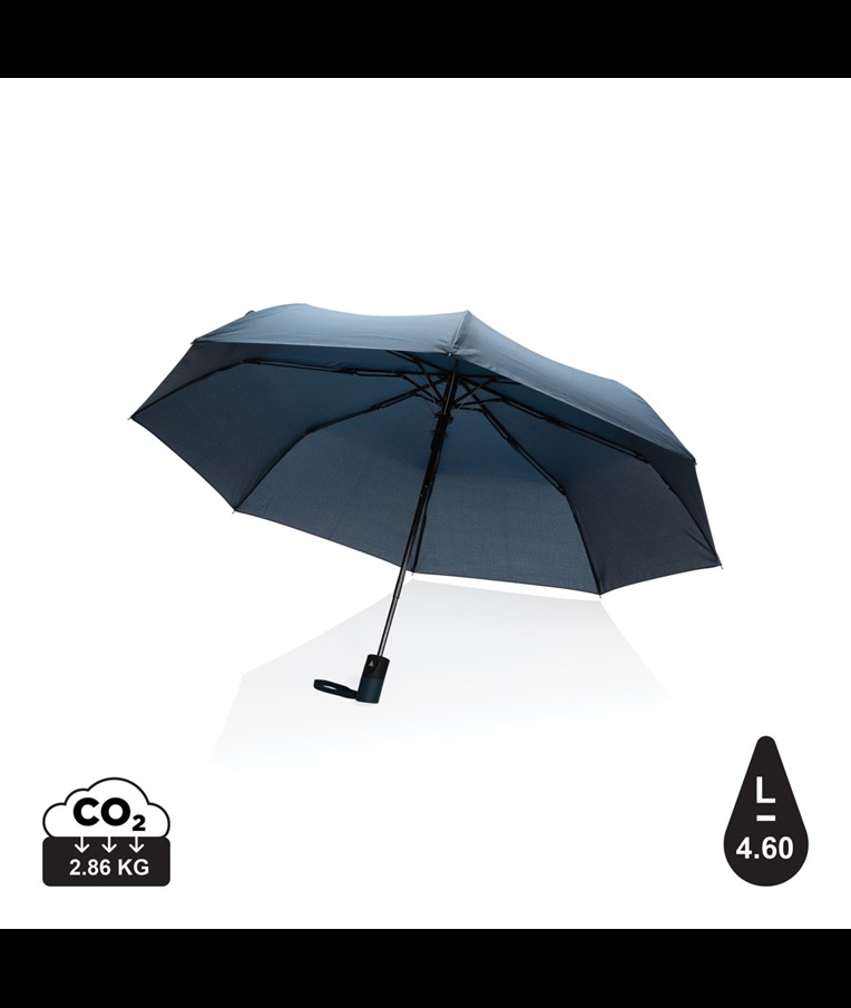 21" Impact AWARE™ RPET 190T mini auto open umbrella