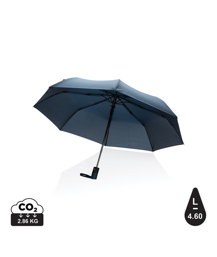 21" Impact AWARE™ RPET 190T mini auto open umbrella