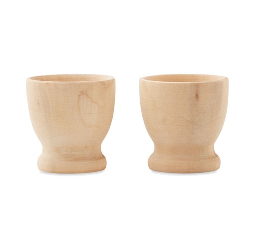 EVO - Set of 2 wooden egg cups