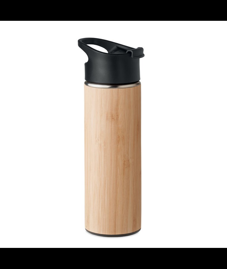 NANDA - Double wall bamboo flask 450ml