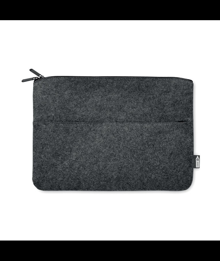 TOPLO - RPET felt zipped laptop bag