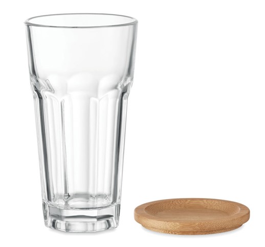 SEMPRE - Glass with bamboo lid/coaster