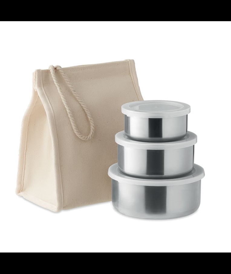 TEMPLE - Set of 3 stainless steel boxes
