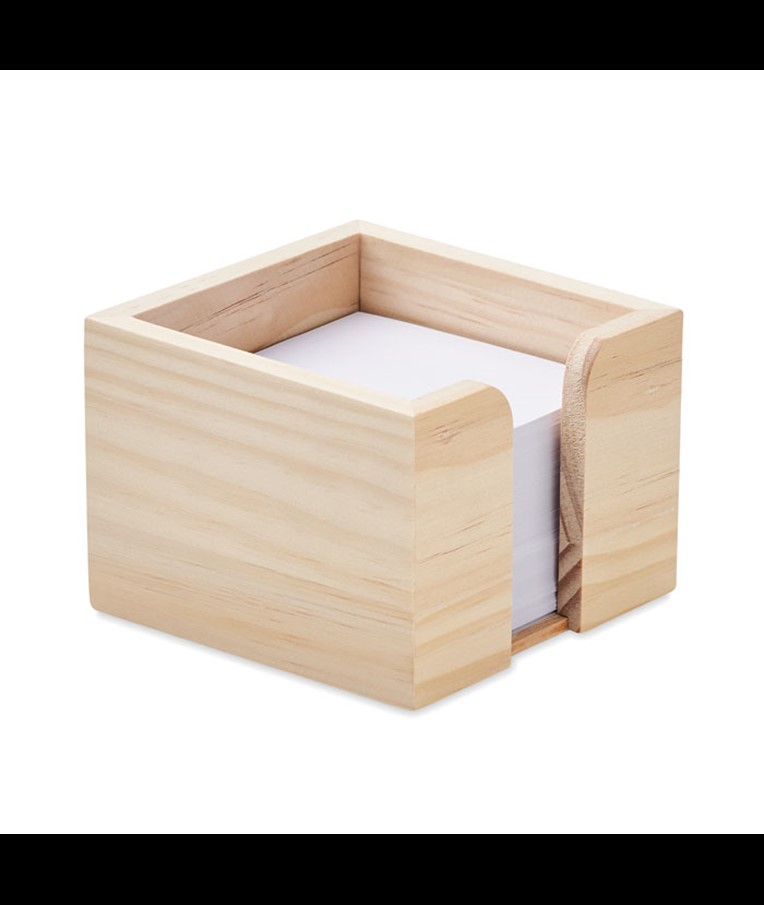 SEQUOIA - Wooden memo cube 600 plain