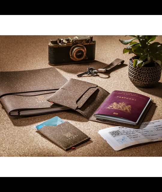 Recycled Leather Passport Holder