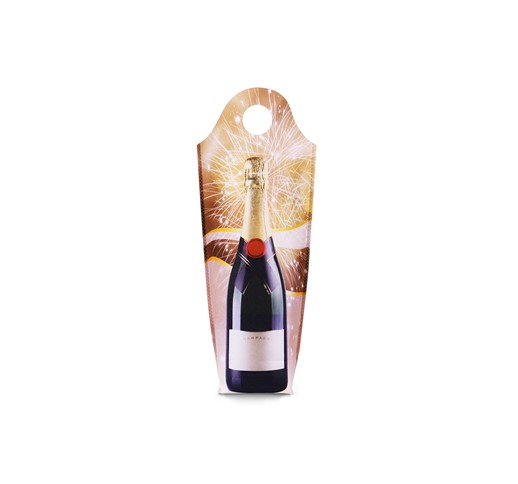 Personalizirana netkana vrečka za eno buteljko šampanjca