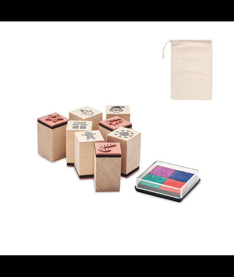 STAMPIE - 8 wooden Christmas stamps set