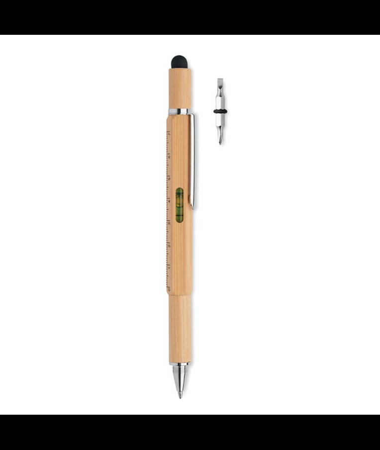 TOOLBAM - Spirit level pen in bamboo