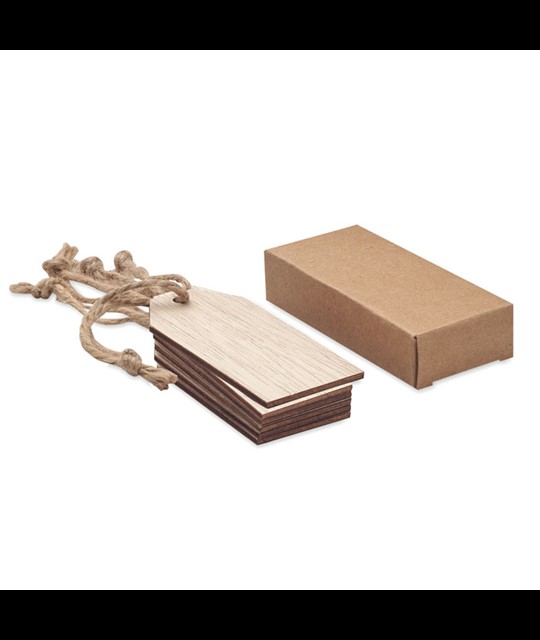 ETIBAM - Set 6 lesenih darilnih etiket