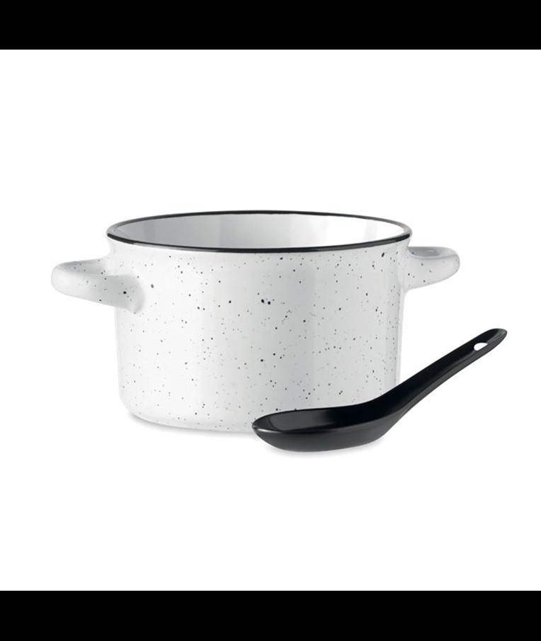 PIGA BOWL - Keramična vintage skleda 550 ml