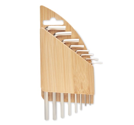 KARUVI - Set imbus ključev iz bambusa