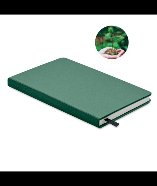 GROW - beležnica A5 z recikliranimi stranmi