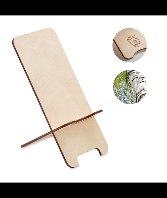 GROUW STAND - Birch Wood phone stand