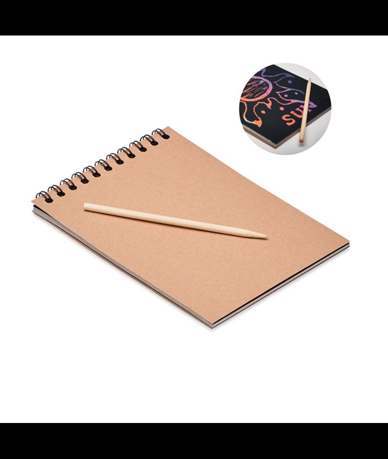 BLACK - Scratching paper notebook