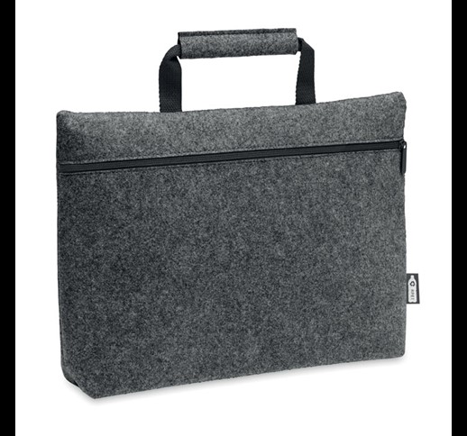 TAPLA - RPET felt zippered laptop bag