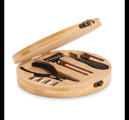 BARTLETT - 15 piece tool set bamboo case