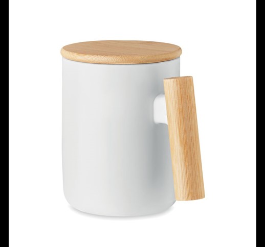 MAJEST - Porcelanasta skodelica s pokrovom 380 ml