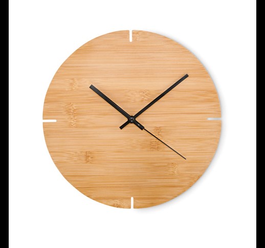 ESFERE - Round shape bamboo wall clock