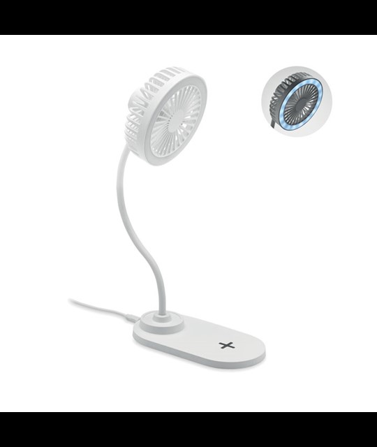 VIENTO - Desktop charger fan with light