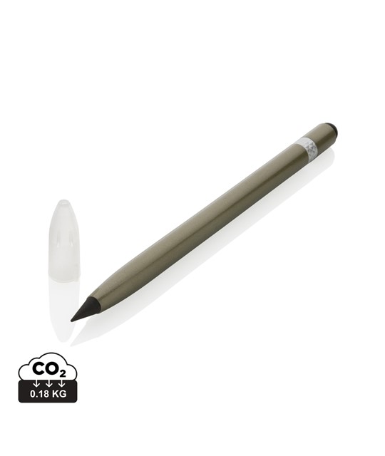 Aluminijasto pero brez črnila z radirko