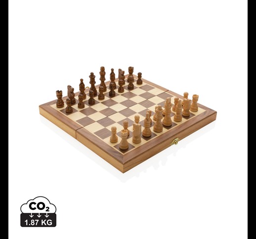 Luxury wooden foldable chess set