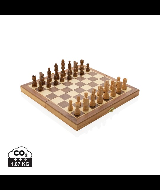 Luxury wooden foldable chess set