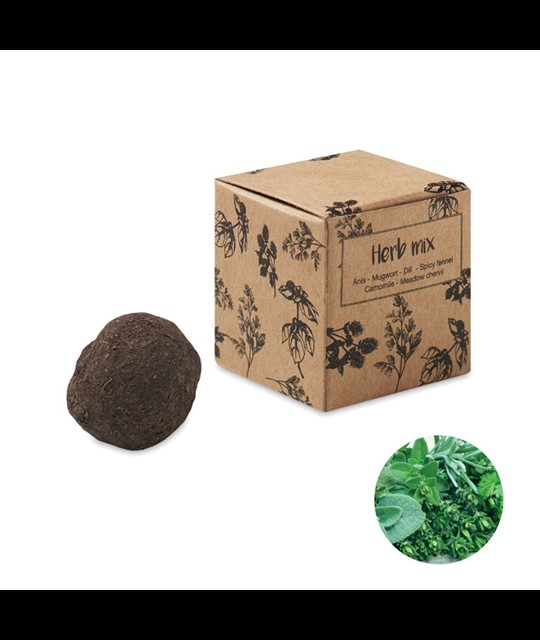 BOMBI III - Herb seed bomb in carton box