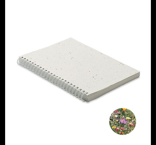 SEED RING - A5 seed paper cover notebook