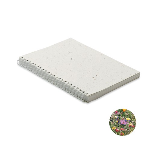 SEED RING - A5 seed paper cover notebook