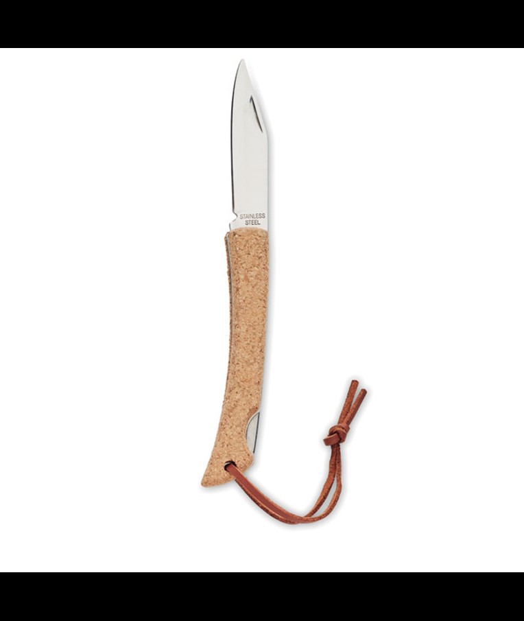 BLADEKORK - Foldable knife with cork