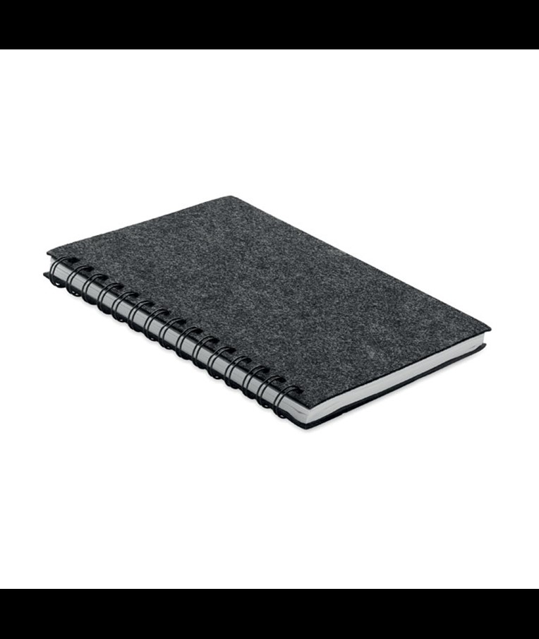 RINGFELT - A5 RPET felt cover notebook