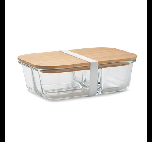 TUNDRA 3 - Glass lunch box with bamboo lid
