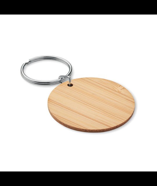 ROUNDBOO - Round bamboo key ring