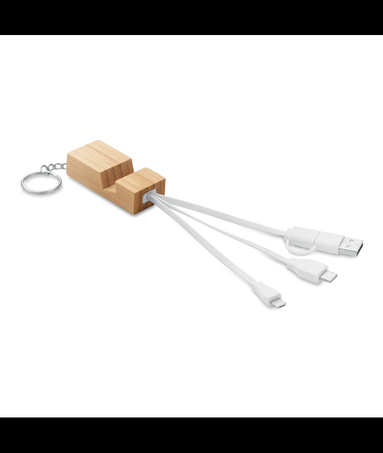 CLAUERC - Bamboo key ring and stand